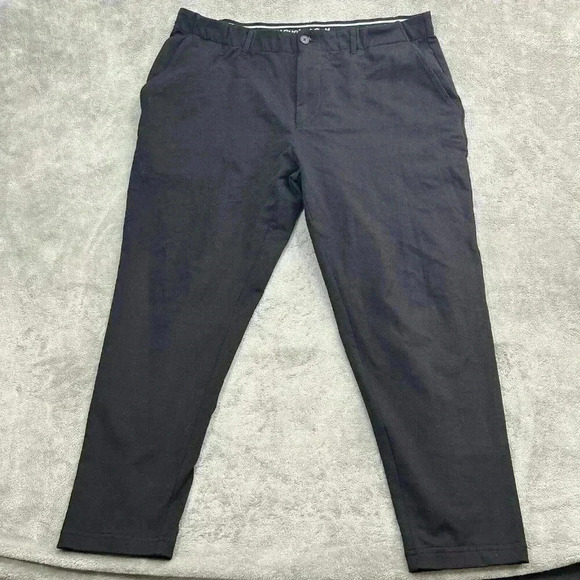 U Suck At Golf Pants Mens Size 40 Black USAG Cotton Spandex Blend Trouser - Picture 1 of 12